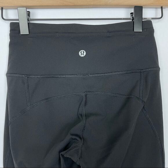 Lululemon | Black Gear Up Crop 17” Mesh Panel Workout Athleisure Leggings - Picture 7 of 16